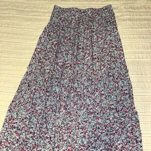 Floral Print Maxi Skirt